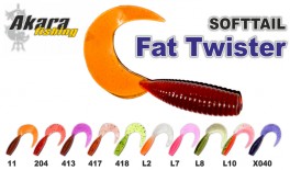@ Silikona māneklis AKARA SOFTTAIL Eatable «Fat Twister» (60 mm, krāsa L8, iep. 6 gab.)