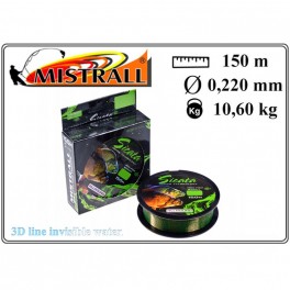 Леска MISTRALL 3D Sicata 150 - 0.22