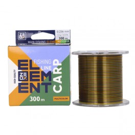 Aukla monofīlā Zeox Element Carp 300m 0.256mm daudzkrāsaina