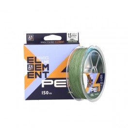 Плетённый шнур Zeox Element PE X4 150м *0.6 болотно зелёний