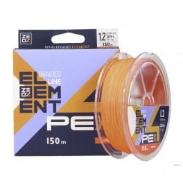 Плетённый шнур Zeox Element PE X4 150м *2.0 оранжевый