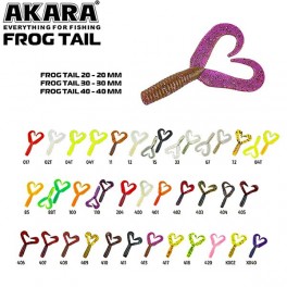 Silikona māneklis AKARA mini SOFTTAIL «Frog Tail ST» (20 mm, krāsa 85, iep. 8 gab.)