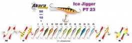 Ziemas māneklis «Ice Jigger PRO» 23 (horiz., 50 mm, 10 g, krāsa: 26F, iepak. 1 gab.)