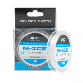 Aukla monofīlā Golden Catch N-Ice 30m 0.074mm caurspīdīga