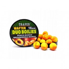 Gatavā ēsma Traper Wafter Duo Boilies 16mm 40g persiku/ mango
