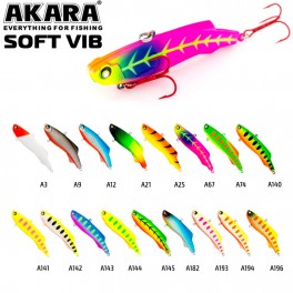 Vobleris AKARA «Soft Vib» 105  (39 g, 105 mm, krāsa A3, iep. 1 gab.)