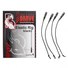 Pavadiņa Brave Elastic Rig 12cm melna