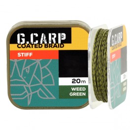 Pavadu materiāls Golden Catch G.Carp Coated Braid Stiff 20m 25lb zaļš
