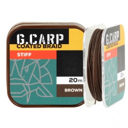 Поводочный материал Golden Catch G.Carp Coated Braid Stiff 20м 25lb коричневый