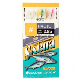 Jūras sistēma Golden Catch Aji Sabiki F4010 *6 daudzkr. (10 āķi)