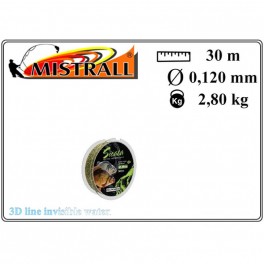 Леска MISTRALL 3D Sicata 30 - 0.12 / 2.8