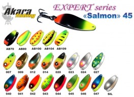 Блесна AKARA «Salmon» 45 SH (колебалка, 10 гр., 45 мм, цвет: 040, тройник.VMC, упак. 1 шт.)