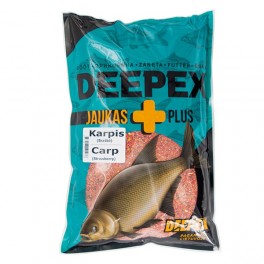 Zivju papildbarība (maisījums) Deepex «Plus» Karpa (zemenes, 1000 g) | atlaides nav!
