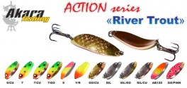 Māneklis AKARA «River Trout» Action SH (šūpojošs, 11 g, 45 mm, krāsa: CU/GO, iep. 1 gab.)