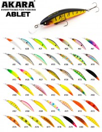 Vobleris AKARA «Ablet II» 90 F (12 g, 90 mm, krāsa A160, iep. 1 gab.)