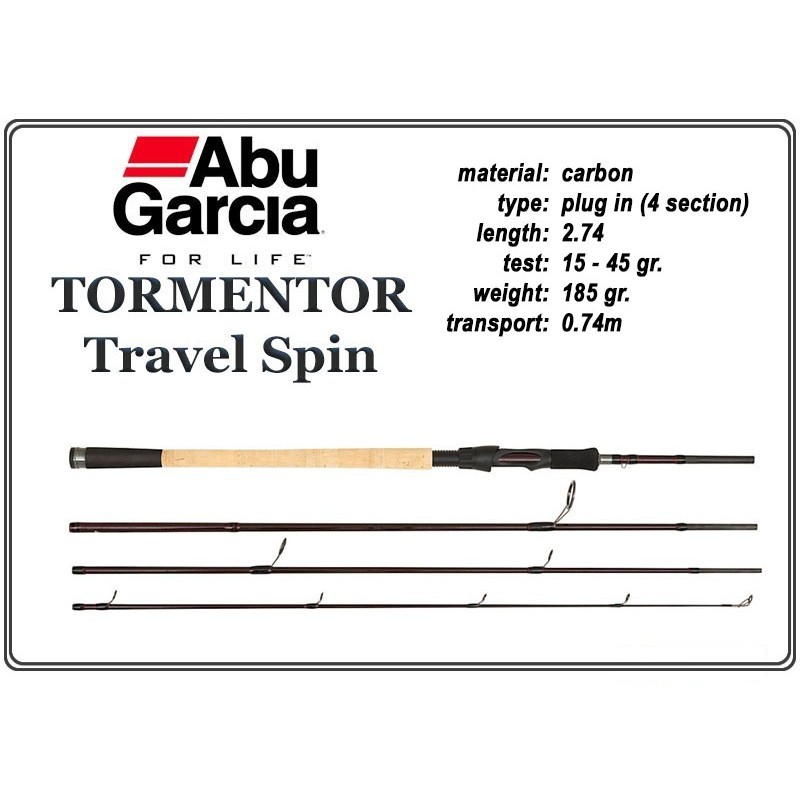 Makšķerkāts ABU GARCIA Tormentor Travel Spin - 274, 15-45