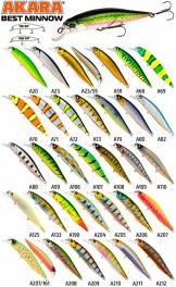 Vobleris AKARA «Best Minnow» 110 SP (17 g, 110 mm, krāsa A207/161, iep. 1 gab.)