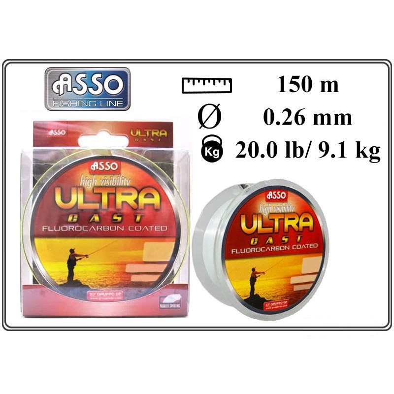 Леска ASSO Ultra cast fluor 150 - 026