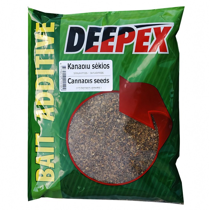 Zivju papildbarība (maisījums) Kaņepju sēklas (ceptas-smalcinātas, 350g) | atlaides nav!