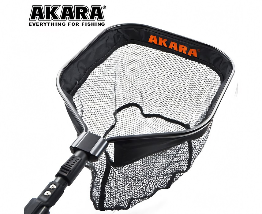 Подсачек AKARA PF-22 (38x31, штек., телеск. ручка 40/60 см)___ ! NEW !