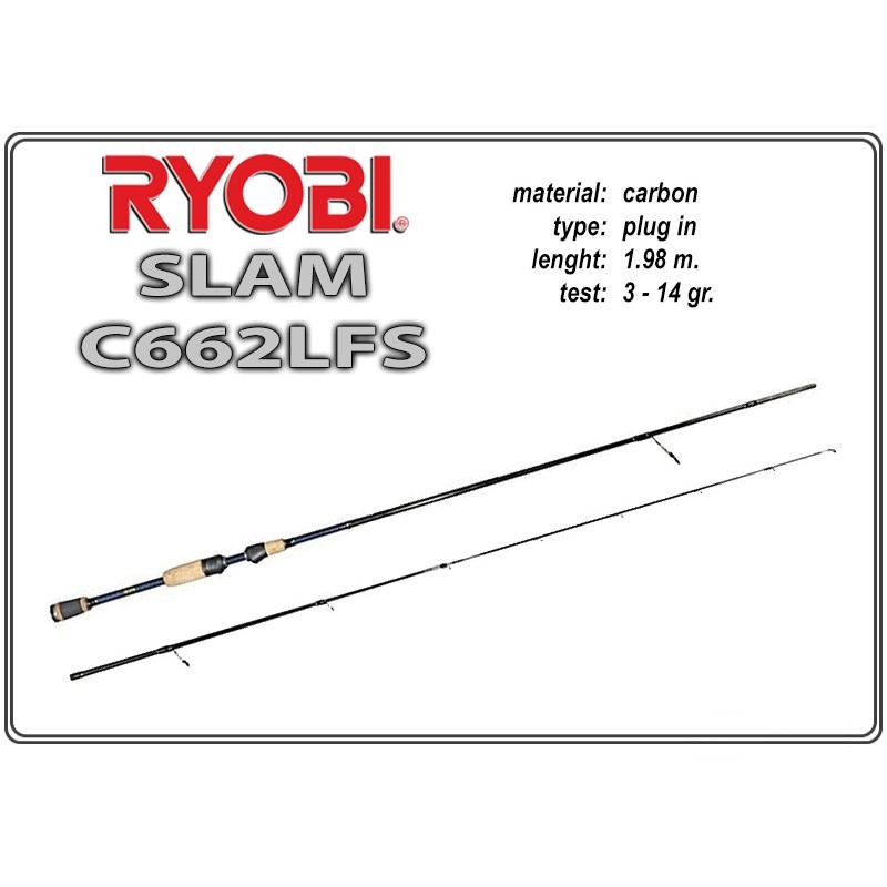 Makšķerkāts RYOBI Slam C662LFS - 198, 3-14