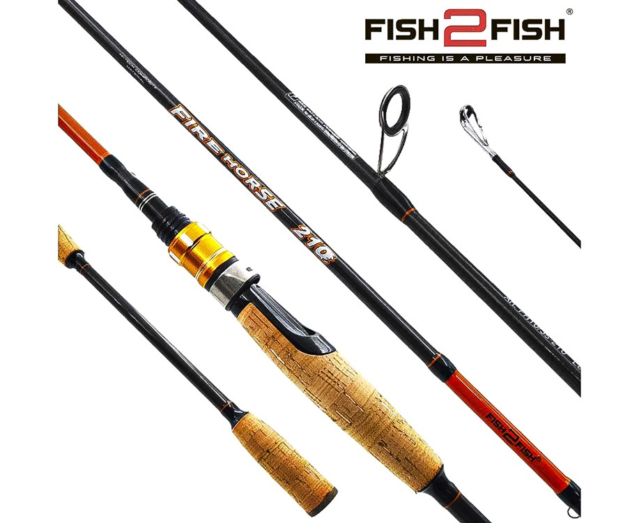 Удилище Fish2Fish «Fire Horse M» (штек., 2,10 m, карб., тест: 3-18 г)