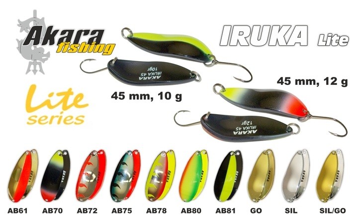Māneklis AKARA Lite Series «Iruka» (šūpojošs, 12 g, 45 mm, krāsa: Go/PInk, iep. 1 gab.)