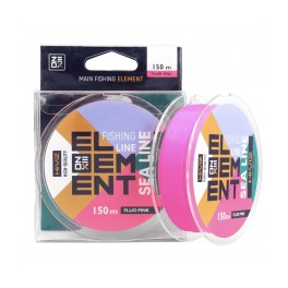 Aukla monofīlā Zeox Hi-Viz Element Sea 300m 0.256mm fluorescējoša, rozā