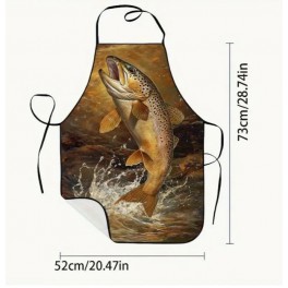 Priekšauts ar apdruku "Fish in Water"