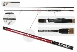 Makšķerkāts AKARA «MAGISTA-GT L TX-30» 2X (saliek., 2,10 m, oglekļšķ., 117 g, tests:2,5-11,0 g) 702 L