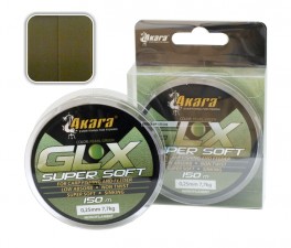 Леска AKARA «GLX Super Soft 150» (моно, прозрачно-люминосцентный, 150 м, 0,400 мм, 15,00 кг, упак. 1 шт.)