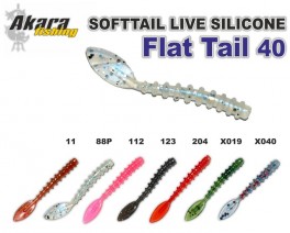 Silikona māneklis AKARA mini SOFTTAIL «Flat Tail» (40 mm, krāsa 204, iep. 12 gab.)
