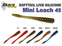 Silikona māneklis AKARA mini SOFTTAIL «Mini Loach» (45 mm, krāsa 206, iep. 12 gab.)
