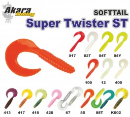 @ Silikona māneklis AKARA mini SOFTTAIL «Super Twister ST» (30 mm, krāsa 418, iep. 7 gab.) | atlaides nav!