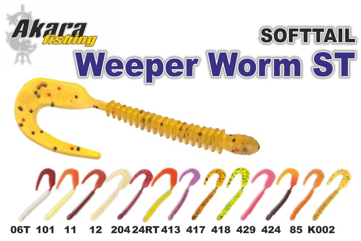 @ Silikona māneklis AKARA SOFTTAIL «Weeper Worm ST» (80 mm, krāsa 11, iep. 4 gab.)