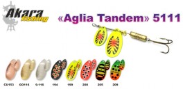 Блесна AKARA «Aglia Tandem» Basic 5111 RT (вертушка, 12 гр., № 3|5, цв. 194, упак. 5 шт.)