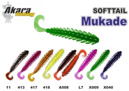 Silikona māneklis AKARA SOFTTAIL «Mukade» (110 mm, krāsa X040, iep. 4 gab.)