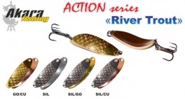 Māneklis AKARA «River Trout» Action SH (šūpojošs, 14 g, 55 mm, krāsa: SIL/CU, iep. 1 gab.)