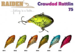 @ Wobbler RAIDEN «Crawdad Rattlin» 75 S (20 g, 75 mm, colour 003, pack. 1 item)