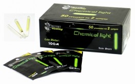 Spīgulis ChL (zaļš neons, diam. 4,0 mm, garums 39 mm, iep. 50x2 gab.)