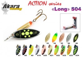 Māneklis AKARA «Long N1» Action S04 RT (rotējošs, 5 g, Nr.1, krāsa: A34, iep. 1 gab.)