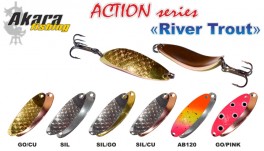 Māneklis AKARA «River Trout» Action SH (šūpojošs, 11 g, 45 mm, krāsa: AB120, iep. 1 gab.)