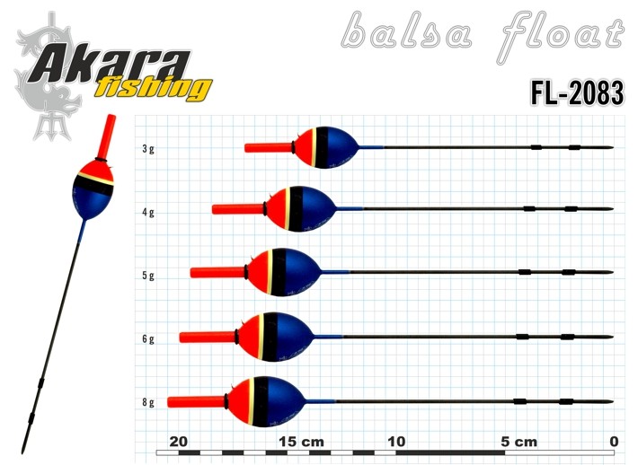 @ Pludiņš AKARA 2083 (balsa, 4,0 g, 18,5 cm, iep. 1 gab.)