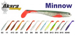 Silikona māneklis AKARA SOFTTAIL «Minnow» (70 mm, krāsa D14, iep. 4 gab.)
