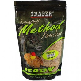 Прикормка Traper Method Feeder Ready 750г с кокосом