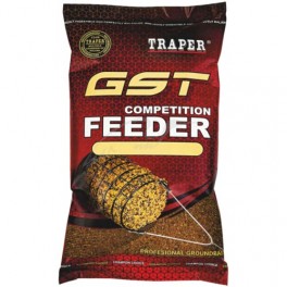 Прикормка Traper GST Competition Feeder 1kg черная, плотва