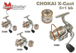 Безин. катушка SURF MASTER «Chokai X-Cast» FX-4000 (5+1 bb, 0,25/140 мм/м, 5,14:1)