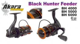 Bezin. spole AKARA «Black Hunter Feeder» BH-6000 (9+1 bb, 0,31/175 mm/m, 5,1:1) ar rez. spoli