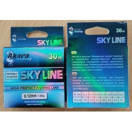 Aukla AKARA «Sky Line 30» (mono, 30 m, 0,12 mm, 1.5 kg, iep. 1 gab.)