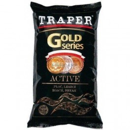 Прикормка Traper Gold Series Active 1кг чёрная